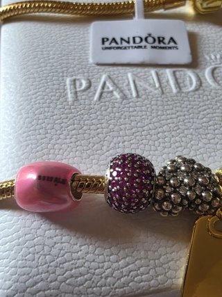 Collar Pandora  chapado oro14k