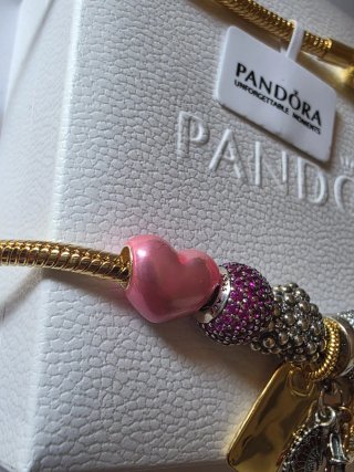 Collar Pandora  chapado oro14k