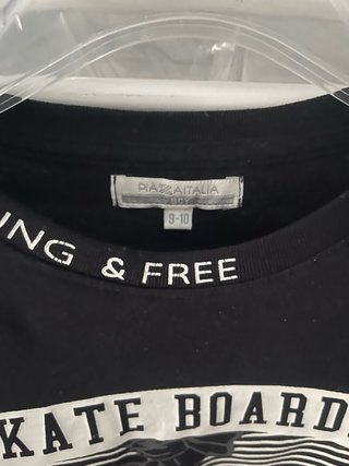 Maglia nera Skate Boarding Freestyle