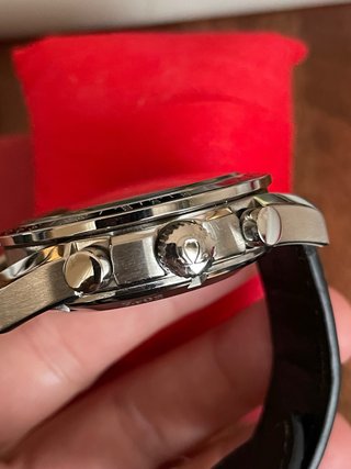 Omega Reloj Negro/Plateado