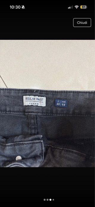 Shorts jeans neri effetto used
