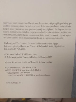 Todos los dioses del Antiguo Egipto