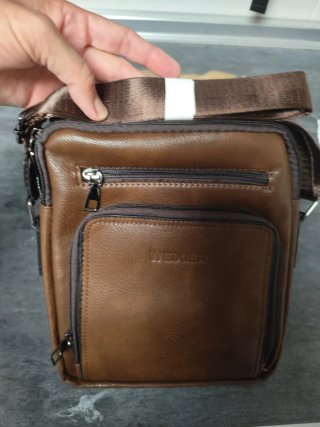 Bolso bandolera WEIXIER hombre marrón