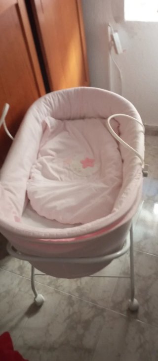 Moisés para bebé rosa