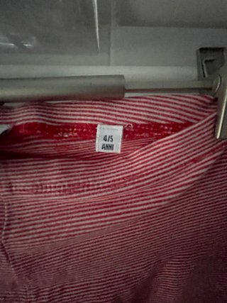 Pantalone bimba a righe rosa
