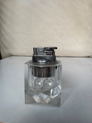 Set Encendedor y Cenicero Cristal Tomi Glass 1970