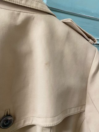 Gabardina Massimo Dutti Beige Entallada