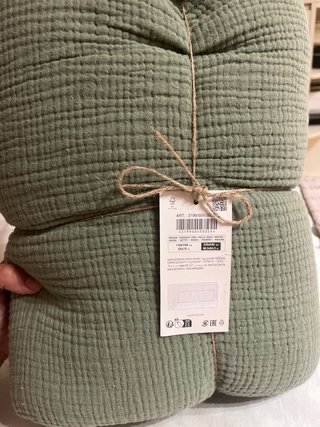 Colchas finas Zara Home algodón 100%