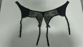 Conjunto Lencería Encaje Negro Varsbaby
