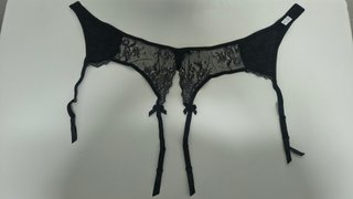 Conjunto Lencería Encaje Negro Varsbaby
