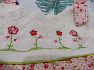 Vestido bebé T-12 meses floral para ocasiones