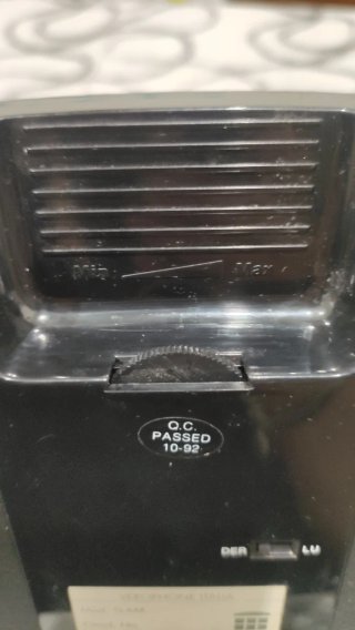 Telefono fisso vintage nero