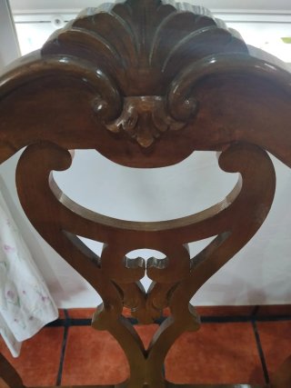 Mesa comedor con 6 sillas y 2 sillones
