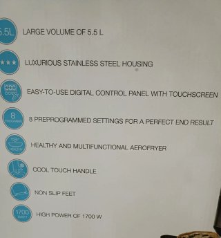 Freidora Aire Digital Princess XXL está nueva