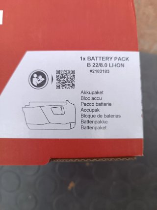 BATERÍA HILTI B22-8.0