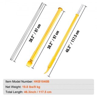 Rompe Bead de Neumático con Martillo Deslizante, 117.6 cm de Longitud, Rompe Bead de Neumático de Acero de Alta Resistencia, Impacto Deslizante Portátil para la Remoción de Neumáticos de Automóvil...