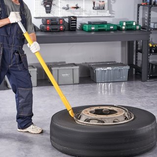 Rompe Bead de Neumático con Martillo Deslizante, 117.6 cm de Longitud, Rompe Bead de Neumático de Acero de Alta Resistencia, Impacto Deslizante Portátil para la Remoción de Neumáticos de Automóvil...