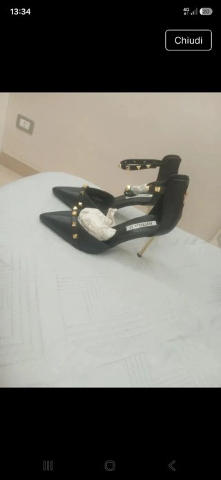 Scarpe Bottega 22 tacco borchie 36