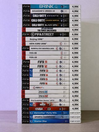 Set Giochi PlayStation 3. Prezzo per gioco.