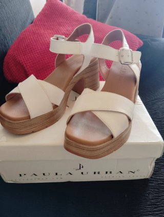 Sandalias Paula Urban Beige/Blanco