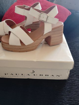 Sandalias Paula Urban Beige/Blanco