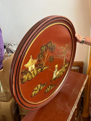 Taquillón y Cuadro Decorativo Japonés