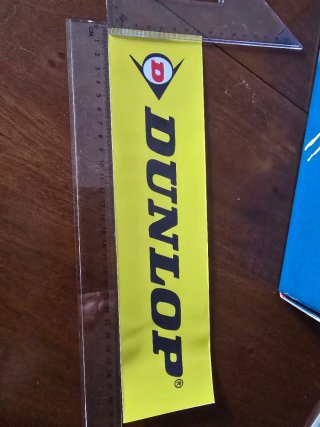 Adesivi Dunlop 29,5 cm l'uno h 7,5 cm