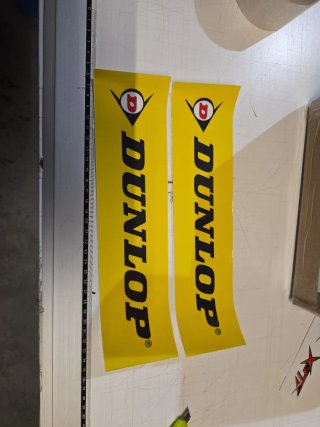 Adesivi Dunlop 29,5 cm l'uno h 7,5 cm