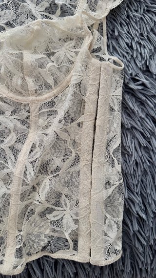 Top bustier de encaje ZARA – Talla 95B