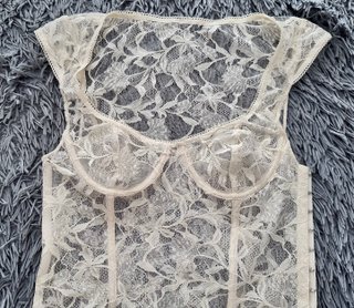 Top bustier de encaje ZARA – Talla 95B
