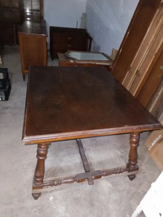 Mesa comedor extensible madera antigua