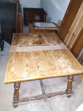 Mesa comedor extensible madera antigua