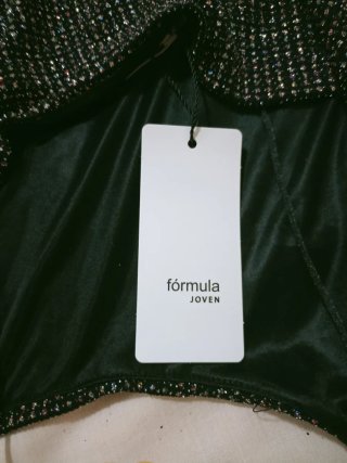 Mono brillante Formula Joven negro/plata