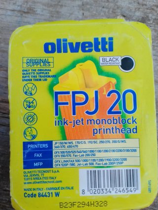 Cartuchos de tinta Epson, HP, Olivetti