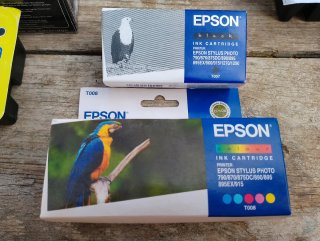 Cartuchos de tinta Epson, HP, Olivetti