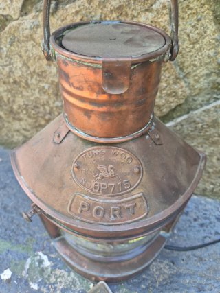 Farol náutico cobre PORT