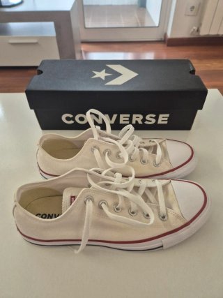 Converse All Star Blancas Talla 41,5 (26,5cm).