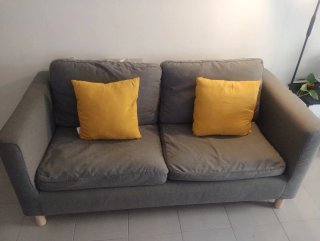 Sofá 2 plazas IKEA PÄRUP Gris
