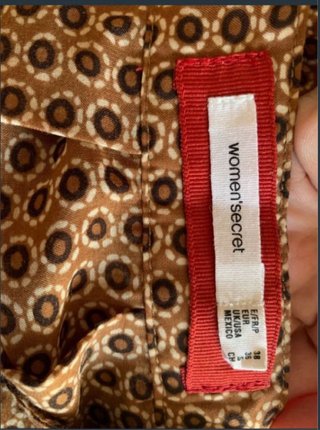 Falda marrón estampada talla S/M