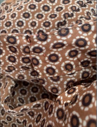 Falda marrón estampada talla S/M