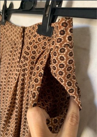 Falda marrón estampada talla S/M