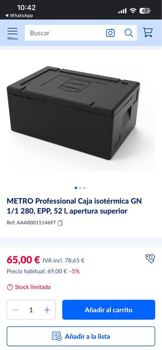 Caja Makro Profesional 52l isothermica