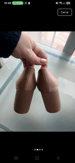 Zapatos de tacón Tulipano beige talla 40