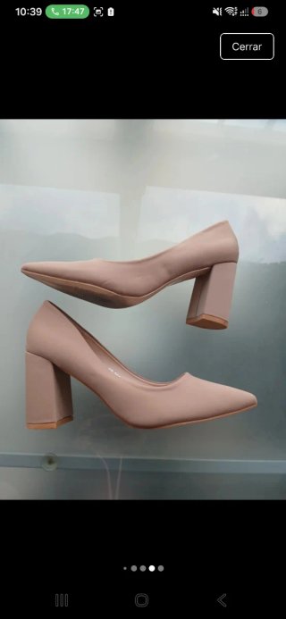 Zapatos de tacón Tulipano beige talla 40