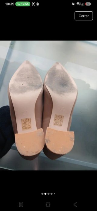 Zapatos de tacón Tulipano beige talla 40