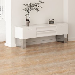 Baldosas de Vinilo Interconectables 1220 X 185 mm, 10 Baldosas de 5.5mm de Grosor que se Encajan, Suelo de Madera Natural para DIY en Cocina, Comedor, Dormitorios y Baños, Fácil para Decoración de...