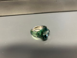 Anello Swarovski Verde Cristallo