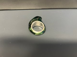 Anello Swarovski Verde Cristallo