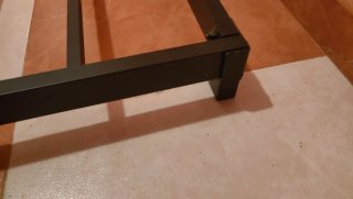 Base Cama King 8cm Metal Negra