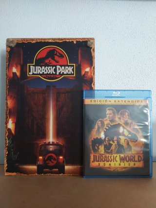 Colección 7 Películas Jurassic Park DVD Blu-ray 4K